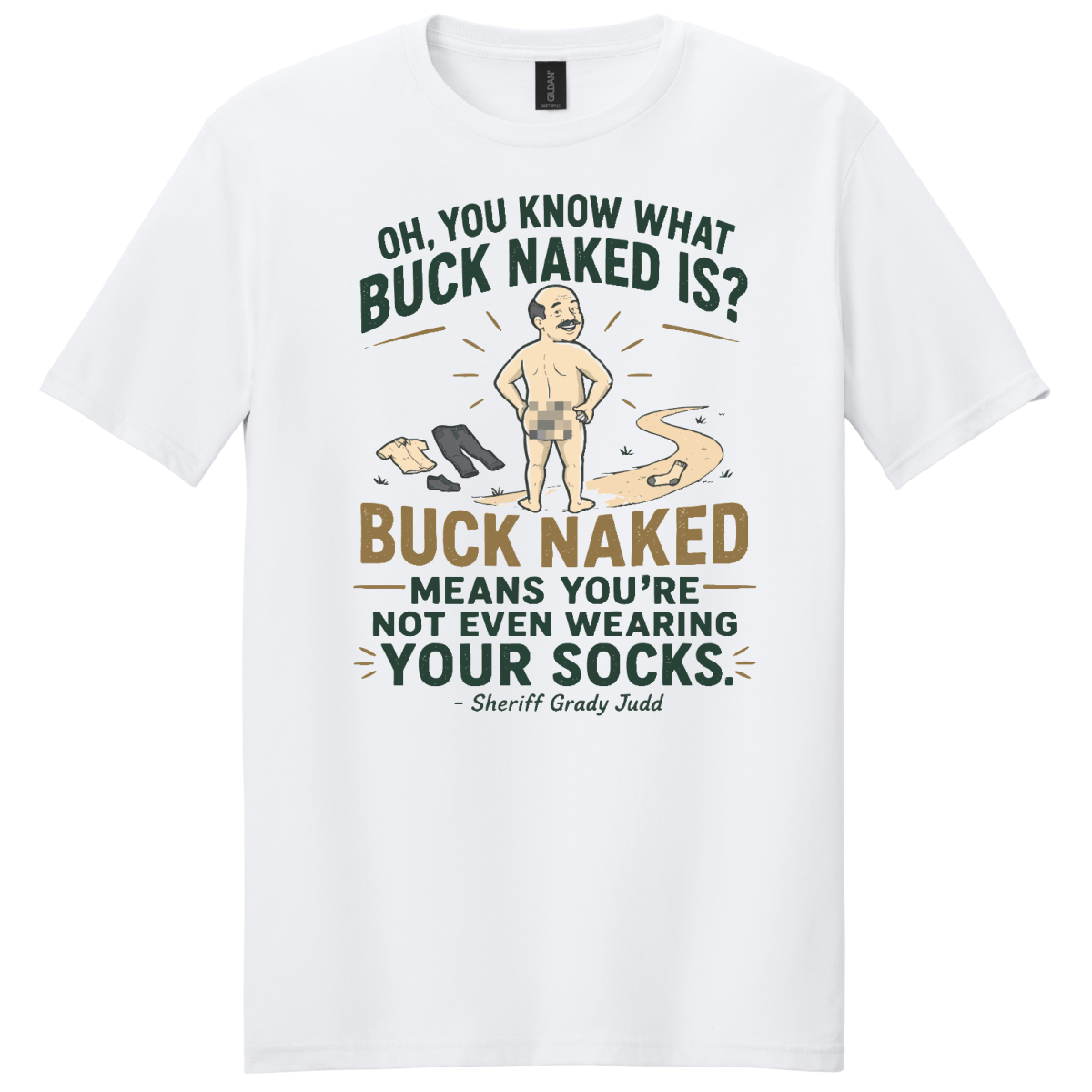 Buck Naked - T-Shirt